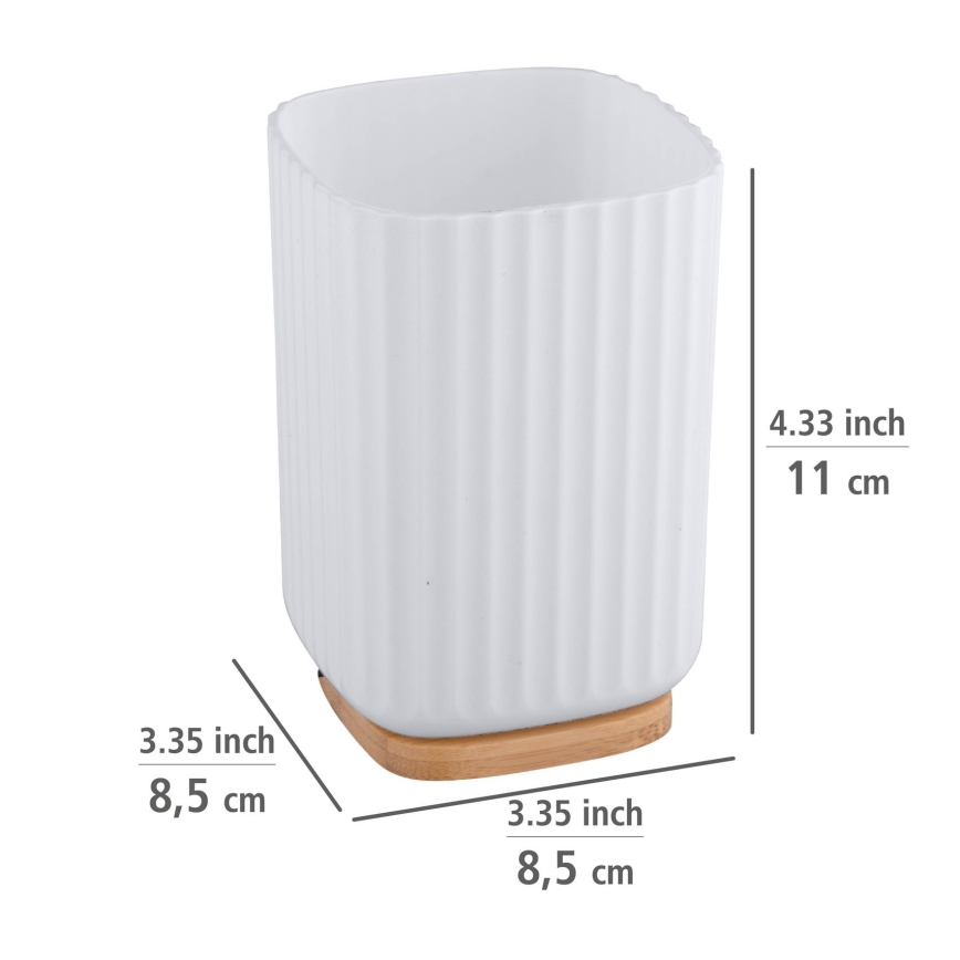 WENKO 25293100 - Pohárik ROTELLO 8,5x11 cm biela/hnedá