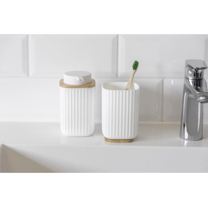 WENKO 25293100 - Pohárik ROTELLO 8,5x11 cm biela/hnedá
