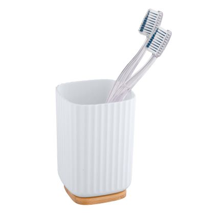 WENKO 25293100 - Pohárik ROTELLO 8,5x11 cm biela/hnedá