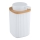 WENKO 25294100 - Dávkovač mydla ROTELLO 8,9x12,7 cm biela/hnedá