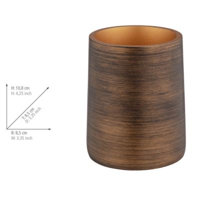 WENKO 25351100 - Pohárik PALENA 8,5x10,8 cm bronzový