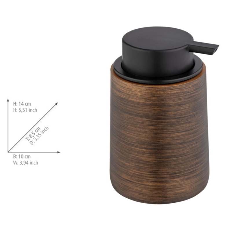 WENKO 25352100 - Dávkovač mydla PALENA 10x14 cm bronzový