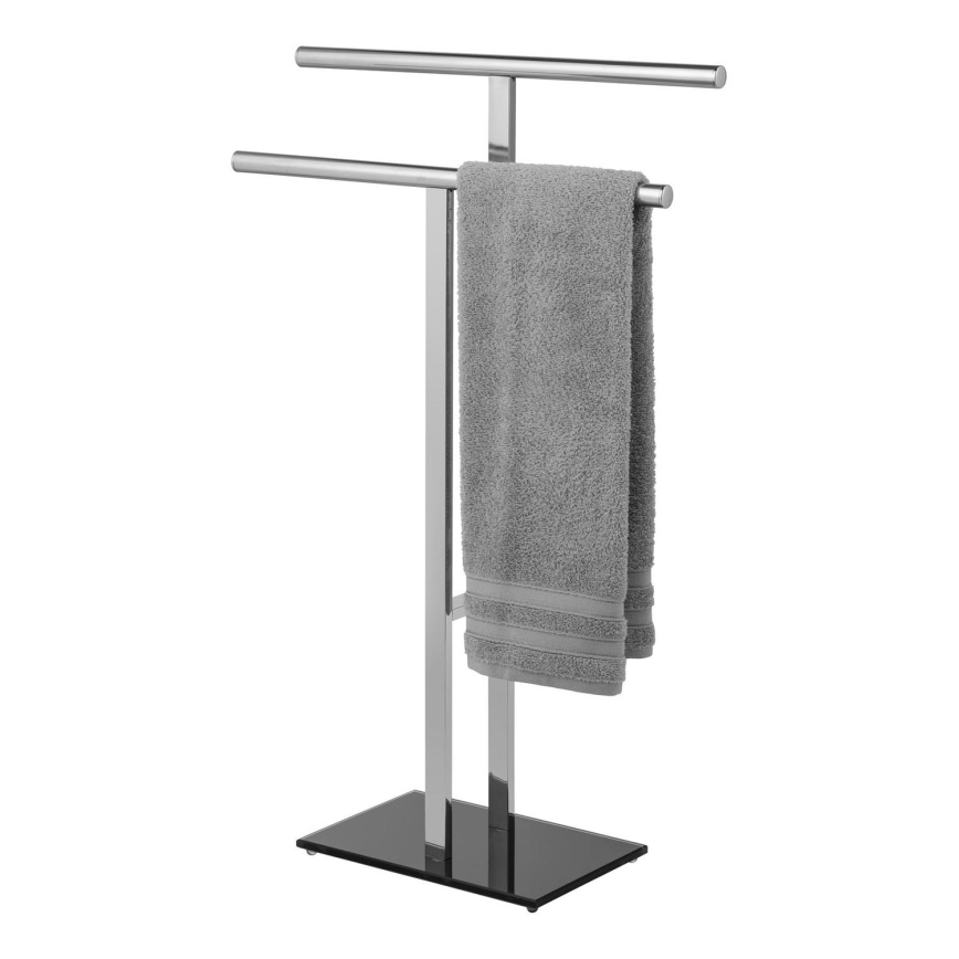 WENKO 25389100 - Stojan na uteráky LAVA 50x81,5 cm nerez/strieborná/čierna
