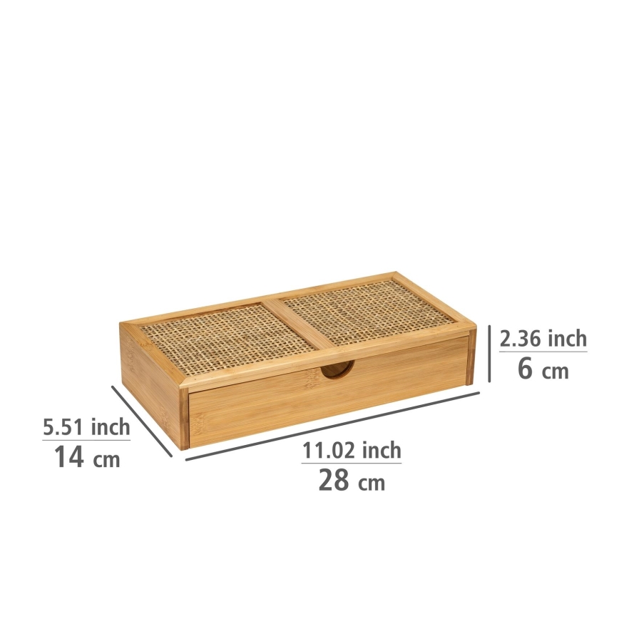 WENKO 25603100 – Organizér ALLEGRE 28x14 cm hnedý