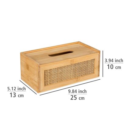WENKO 25607100 - Box na vreckovky ALLEGRE 25x13 cm hnedý