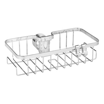 WENKO 25678100 - Košík FLORESTA 24x14 cm strieborný