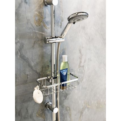 WENKO 25678100 - Košík FLORESTA 24x14 cm strieborný