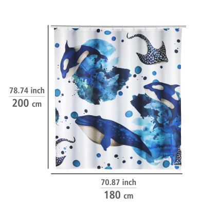 WENKO 25749100 - Sprchový záves AQUARIS 180x200 cm pestrofarebný