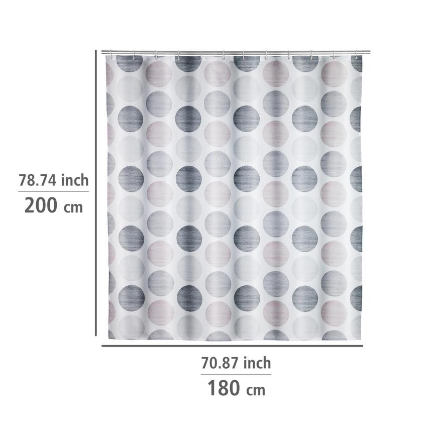 WENKO 25750100 - Pestrofarebný sprchový záves 180x200 cm