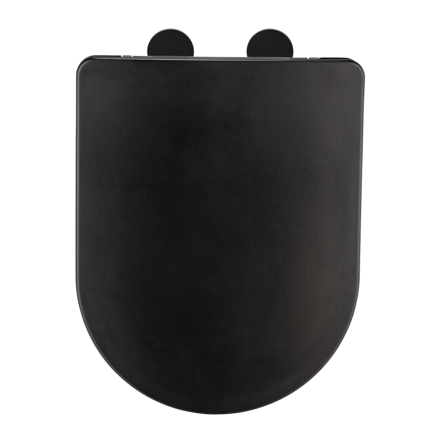 WENKO 26029100 - toaletné sedadlo GALATI 46x36 cm čierne