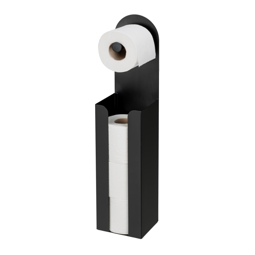 WENKO 26059100 - Držiak rolí AGIRA 12x54 cm čierny