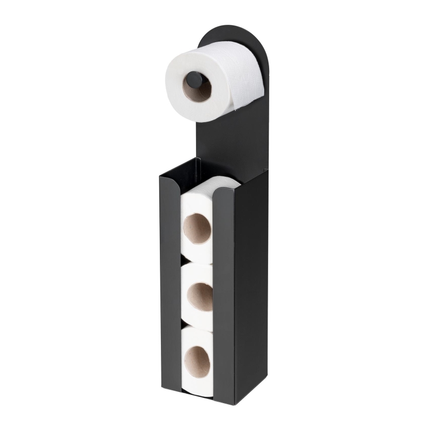 WENKO 26059100 - Držiak rolí AGIRA 12x54 cm čierny