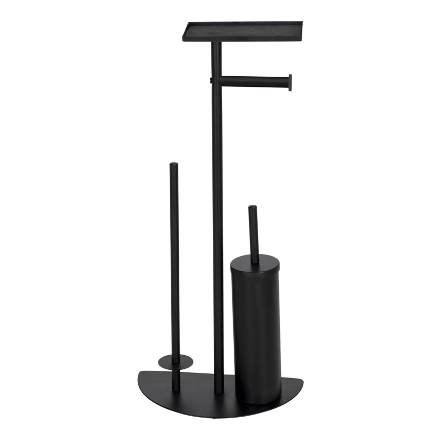 WENKO 26060100 - Súprava na WC COSENZA 32,5x72 cm čierna