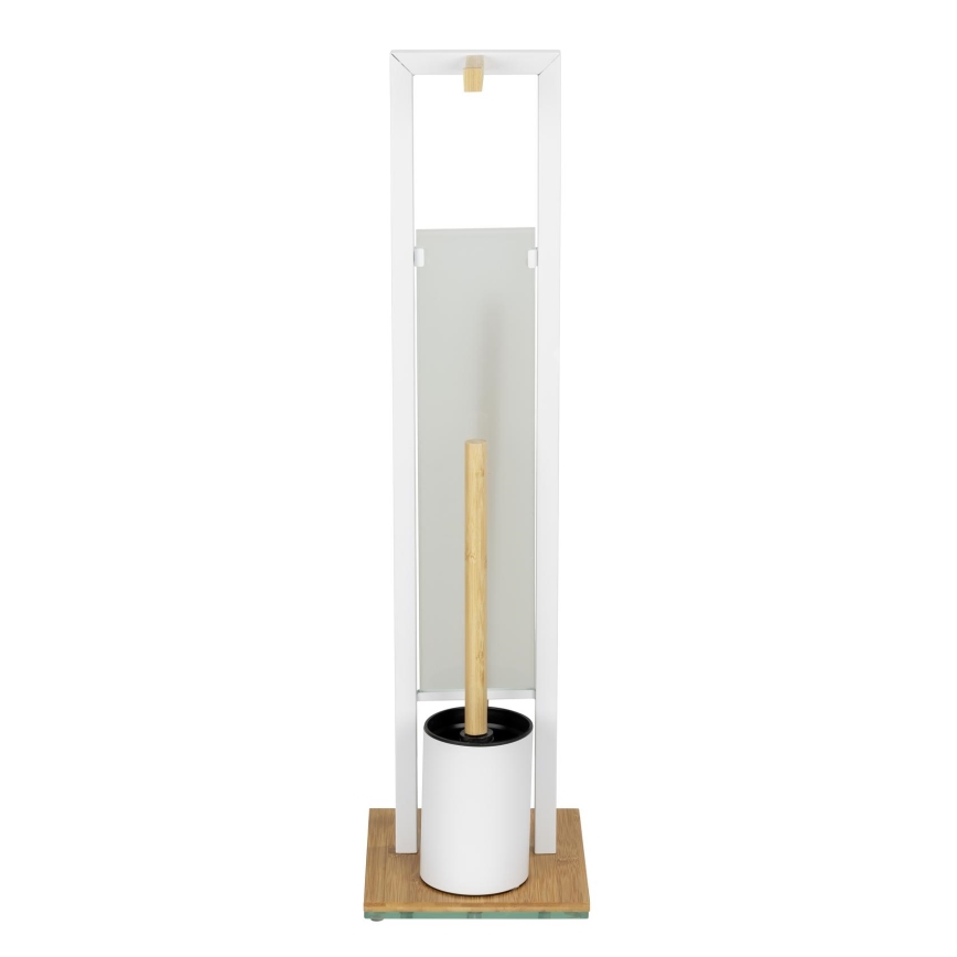 WENKO 26214100 - WC sada RIVALTA 18x70 cm hnedá/biela