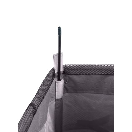 WENKO 3450112100 - Kôš na bielizeň QUADRO 40x60 cm šedá/čierna