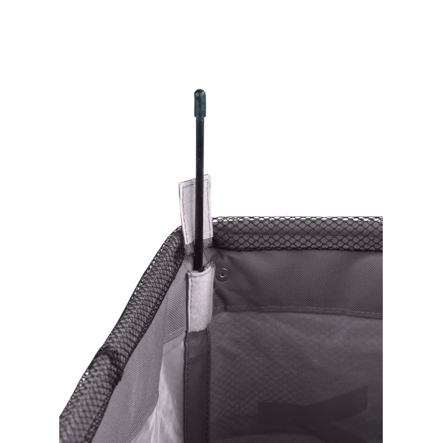 WENKO 3450112100 - Kôš na bielizeň QUADRO 40x60 cm šedá/čierna