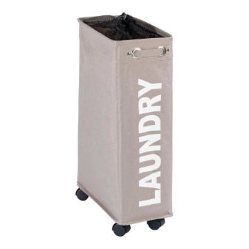 WENKO 3450117100 - Kôš na bielizeň CORNO 18,5x60 cm béžový/čierny