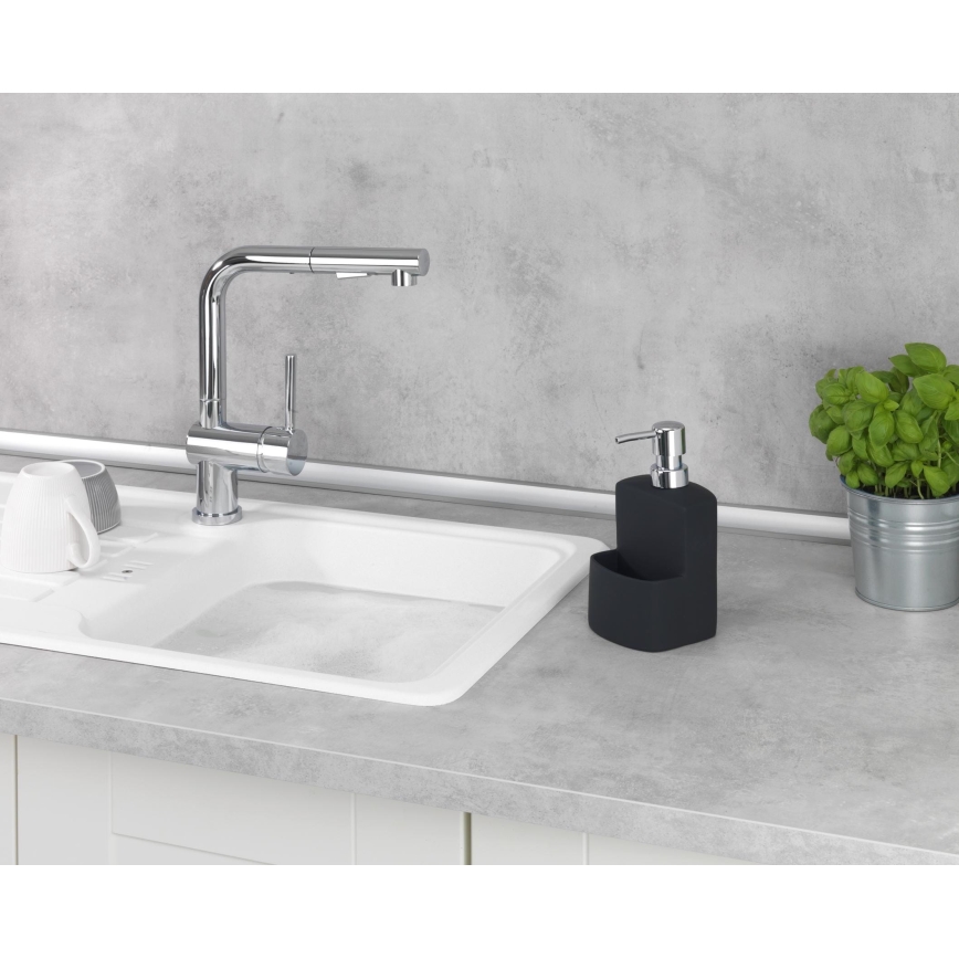 WENKO 3620117800 - Dávkovač mydla FESTIVAL 10x18 cm čierny