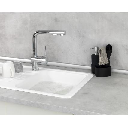 WENKO 3620127800 - Umývacia sada EMPIRE 11x19 cm čierna/strieborná