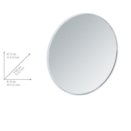 WENKO 3660010100 - Kozmetické zrkadlo 12x12 cm lesklý chróm
