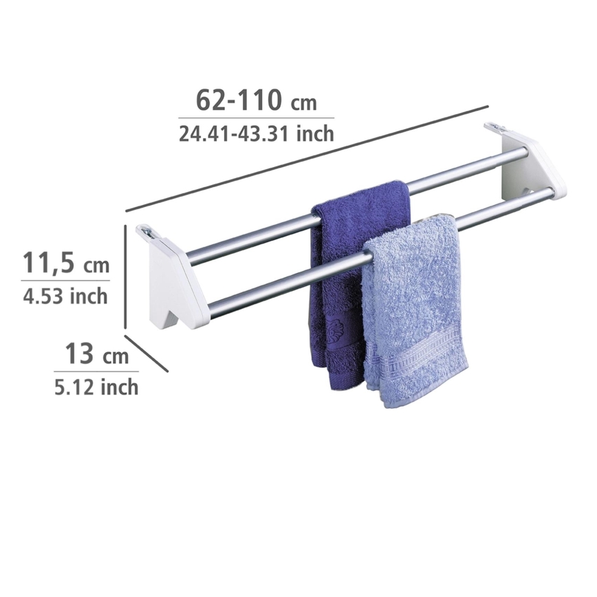 WENKO 3702100 - Sušiak 13x11,5 cm strieborný/biely