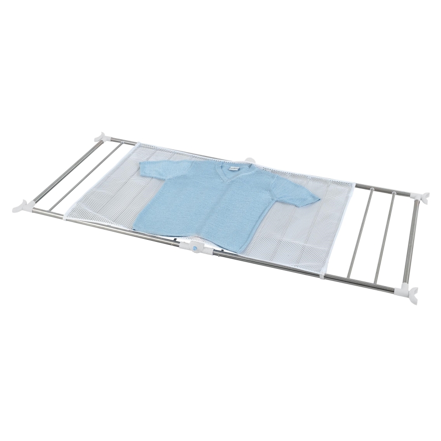 WENKO 3772020100 - Sušiak PROFI 65x150 cm nerez/strieborná/biela