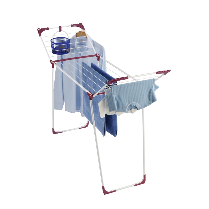 WENKO 3774021100 - Sušiak na bielizeň SUMMER DRY 153x76 cm biela/ružová