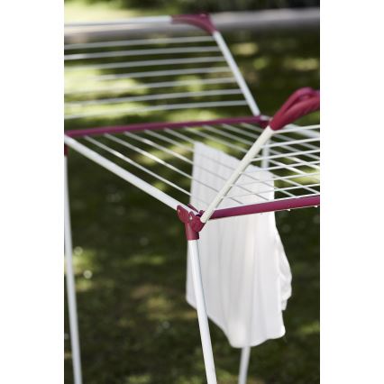 WENKO 3774021100 - Sušiak na bielizeň SUMMER DRY 153x76 cm biela/ružová