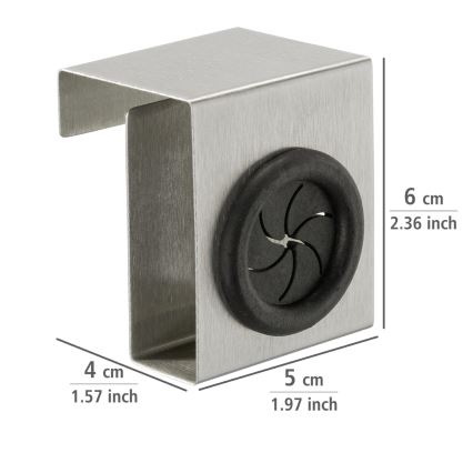 WENKO 4368060100 - Háčik PUSH 5x6 cm strieborná/čierna