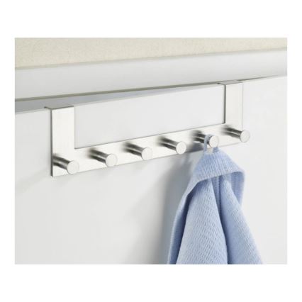 WENKO 4468060100-Vešiak CELANO 39x11 cm nerez/strieborný