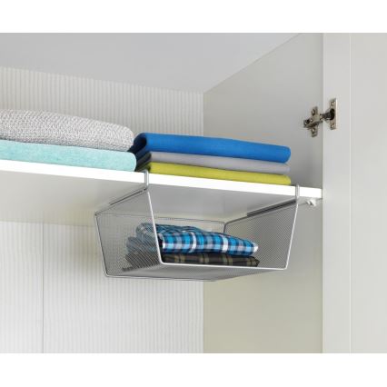 WENKO 53142100 - Košík 27,5x28 cm strieborný