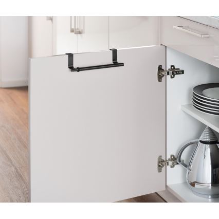 WENKO 53246100 - Držiak na uteráky 7x6 cm nerez/čierny