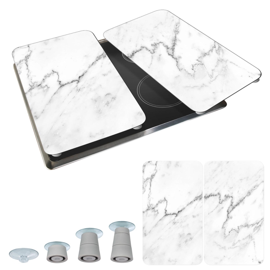 WENKO 53895100 - Krycia doska 30x52 cm pestrofarebná/šedá/priehľadná