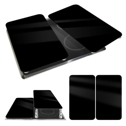 WENKO 53898100 - Krycia doska 52x30 cm čierna/šedá/priehľadná