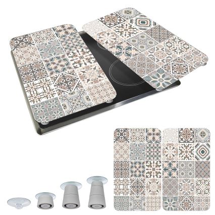 WENKO 53904100 - Kryt varnej dosky 30x52 cm pestrofarebný/sivý/priehľadný