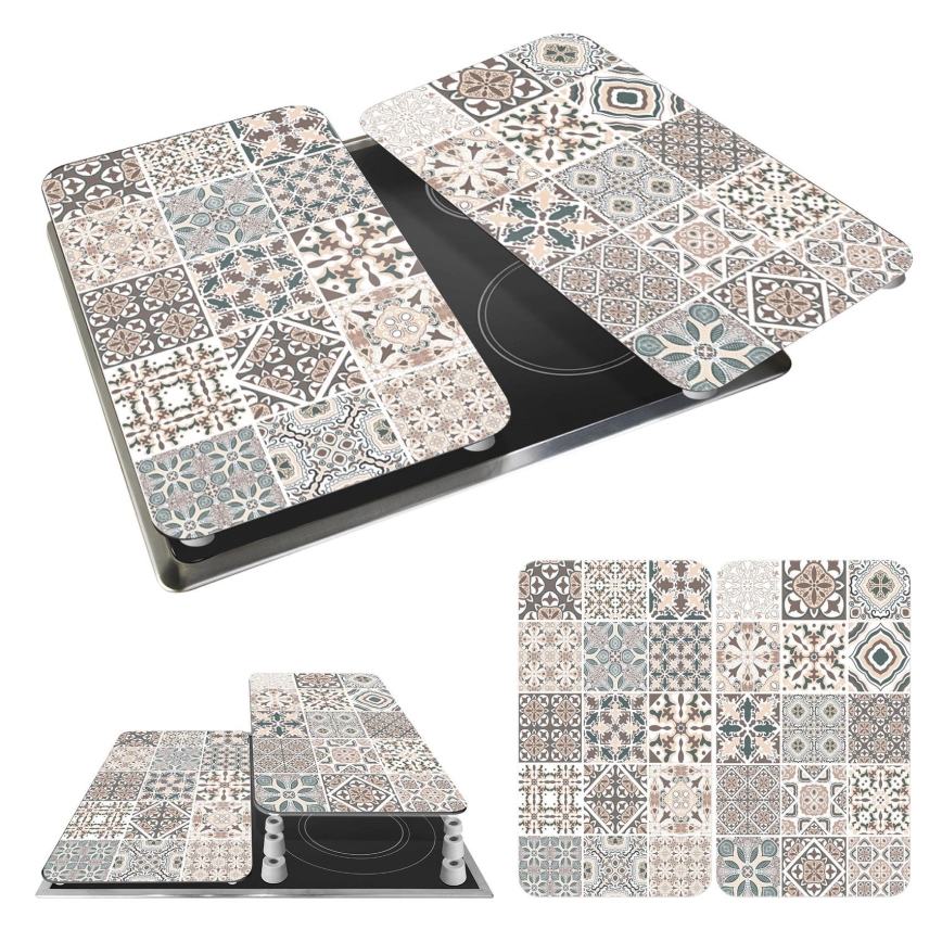 WENKO 53904100 - Kryt varnej dosky 30x52 cm pestrofarebný/sivý/priehľadný