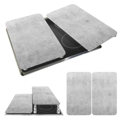 WENKO 53906100 - Kryt varnej dosky 30x52 cm sivý/priehľadný