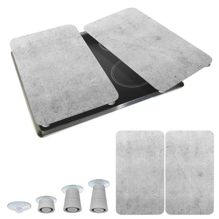 WENKO 53906100 - Kryt varnej dosky 30x52 cm sivý/priehľadný