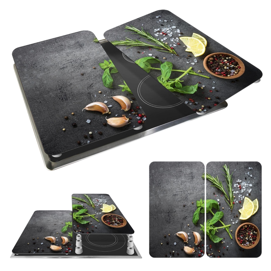 WENKO 53907100 - Kryt varnej dosky 30x52 cm pestrofarebný/šedý/priehľadný