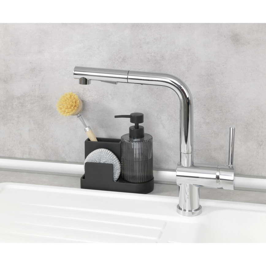 WENKO 54654100 - Organizér PINA 16x17 cm čierny