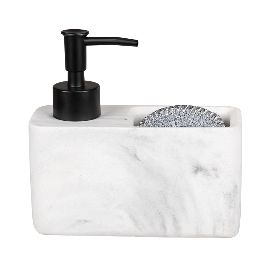 WENKO 54668100 - Dávkovač mydla RESA 14,5x14,3 cm biela/čierna