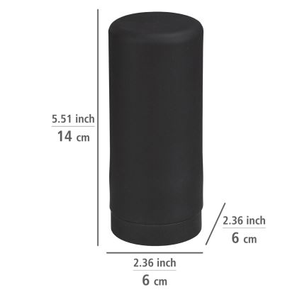 WENKO 54675100 - Dávkovač mydla EASY SQUEEZ-E 6x14 cm čierny