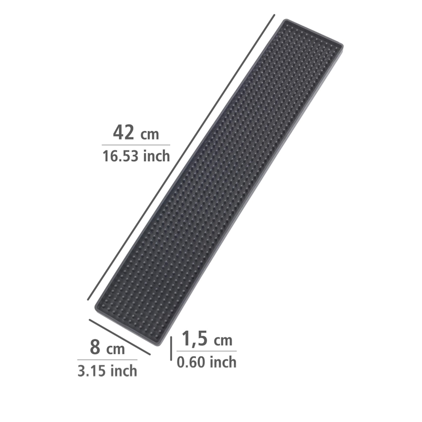 WENKO 54700100 - Odkvapkávacia podložka 42x8 cm čierna