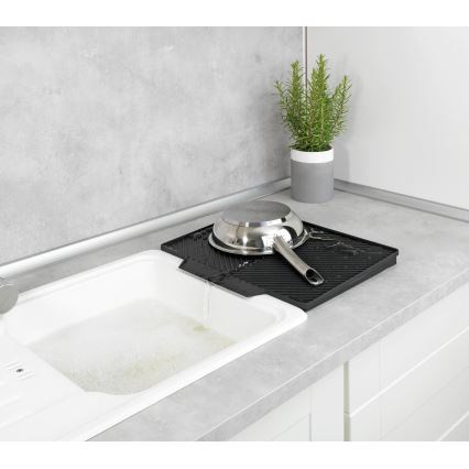 WENKO 54771100 - Odkvapkávač NELIA 34x40 cm čierny