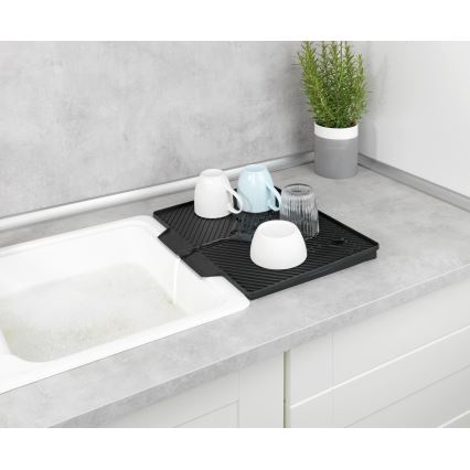 WENKO 54771100 - Odkvapkávač NELIA 34x40 cm čierny