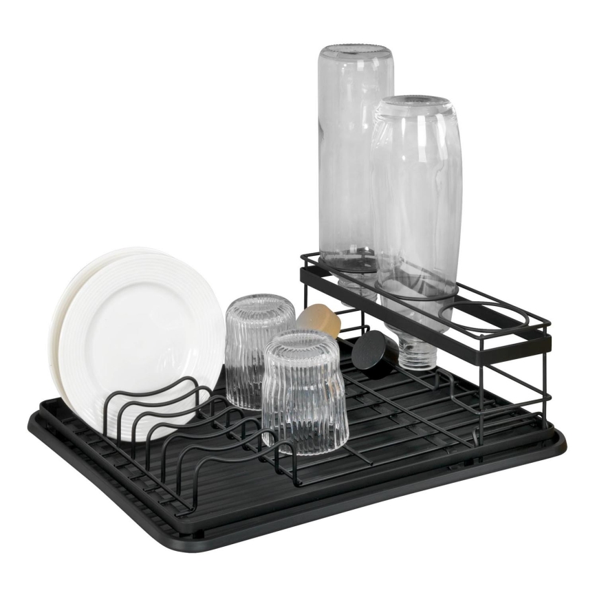 WENKO 54798100 - Odkvapkávač na riad AMY 42,5x31,5 cm čierny