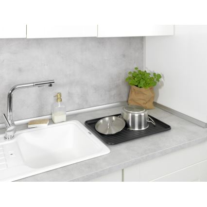 WENKO 54798100 - Odkvapkávač na riad AMY 42,5x31,5 cm čierny