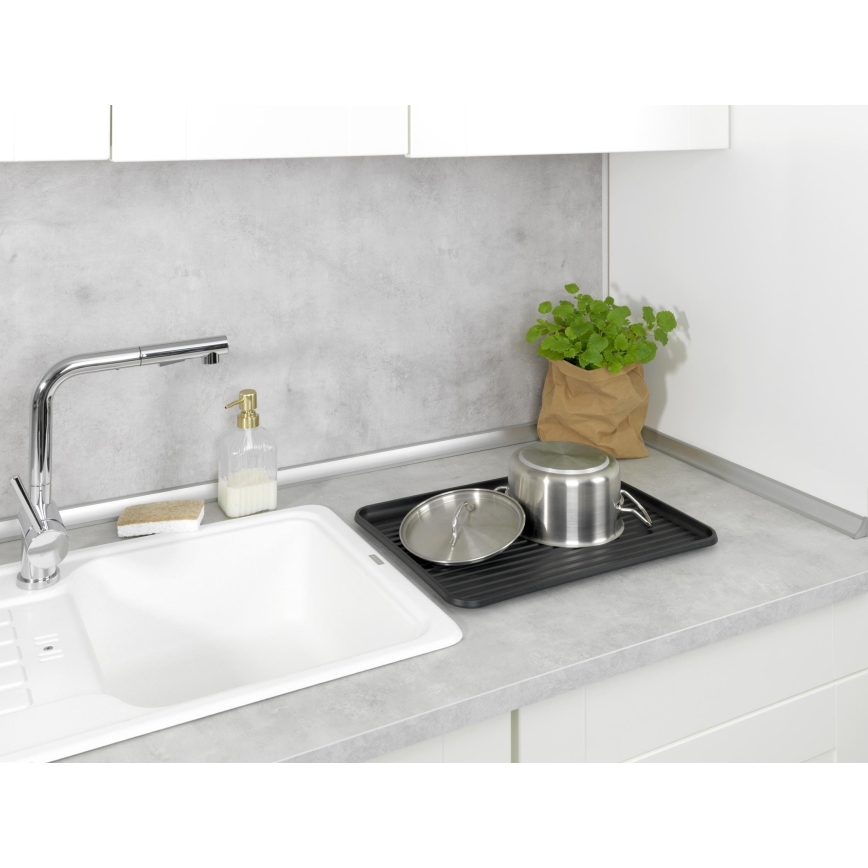 WENKO 54798100 - Odkvapkávač na riad AMY 42,5x31,5 cm čierny