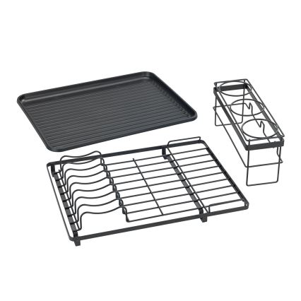 WENKO 54798100 - Odkvapkávač na riad AMY 42,5x31,5 cm čierny