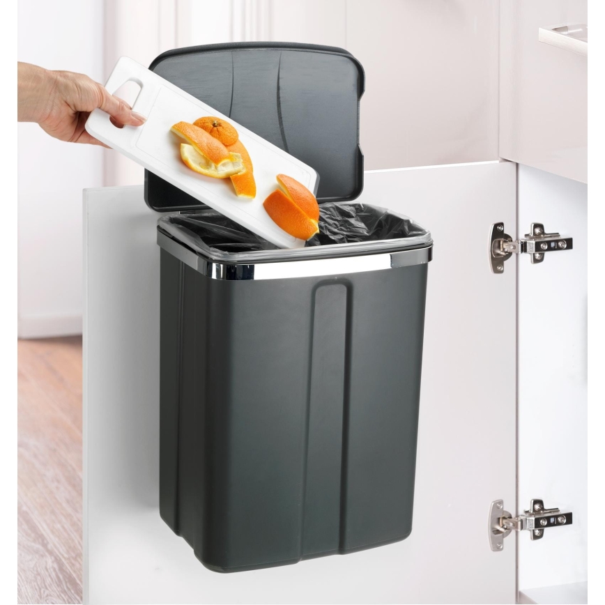 WENKO 54903100 - Kôš zavesiteľný na dvere 26x36,5 cm sivá/strieborná